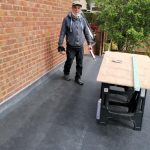 EPDM ROOF with lead flashing